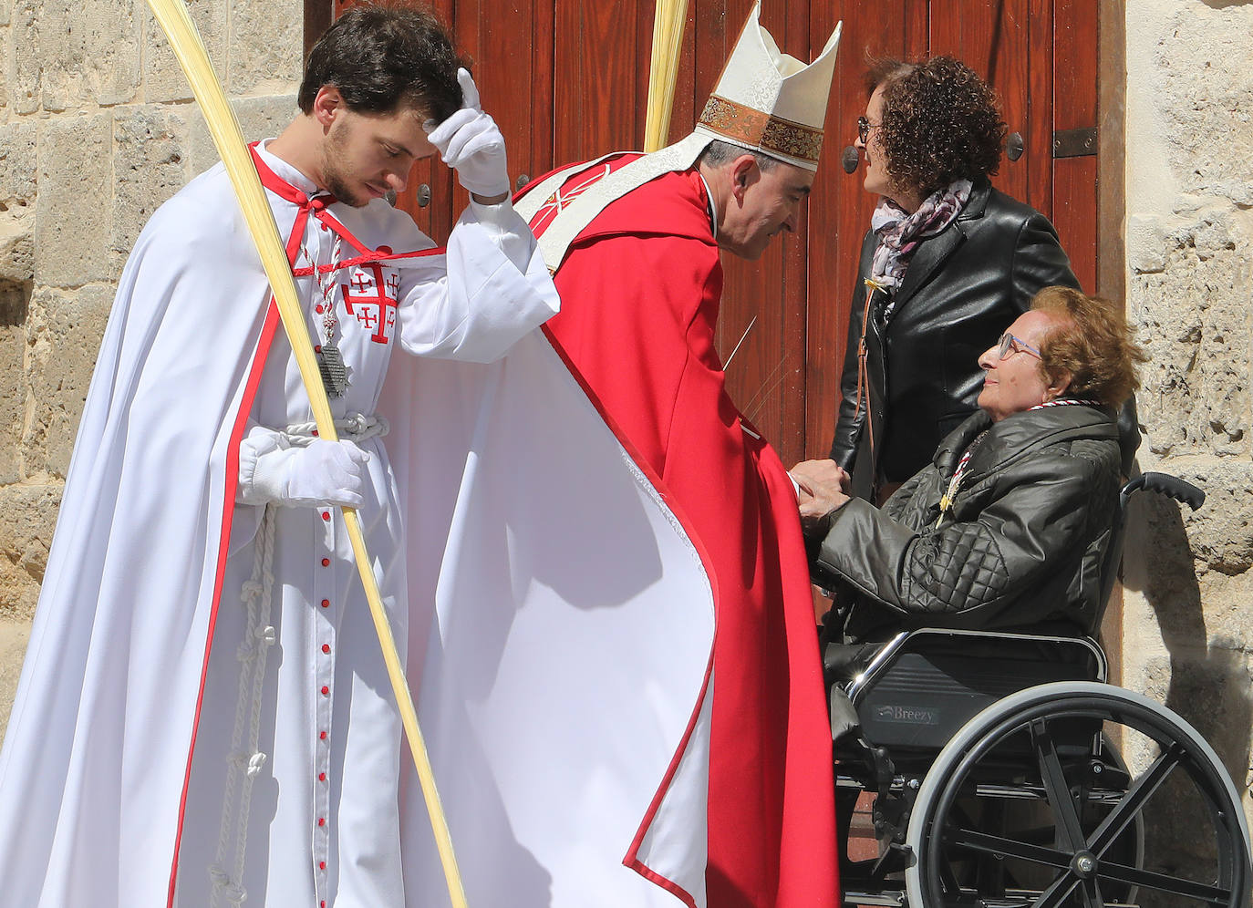 Jesús entra triunfante en la Plaza Mayor de Palencia