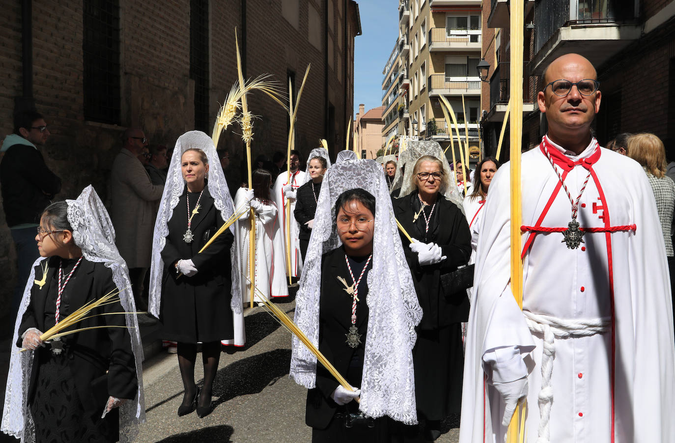 Jesús entra triunfante en la Plaza Mayor de Palencia