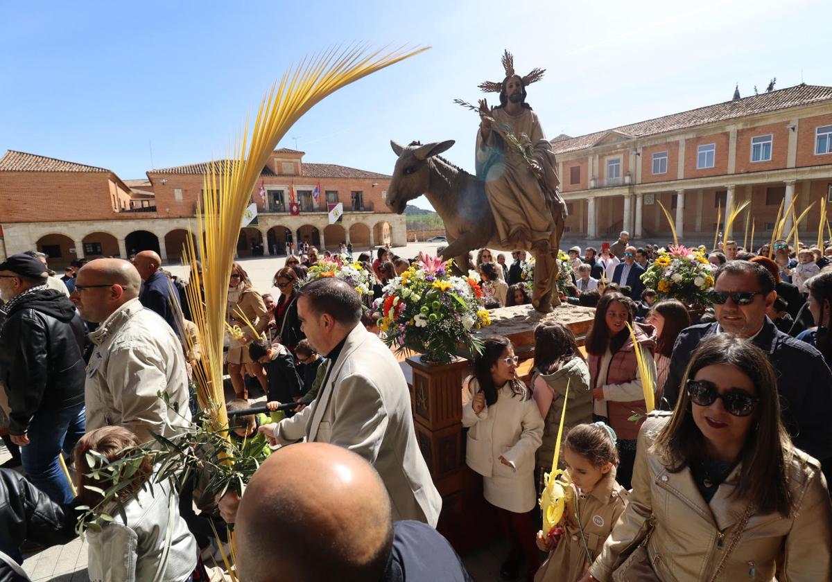 Un momento de la procesión.