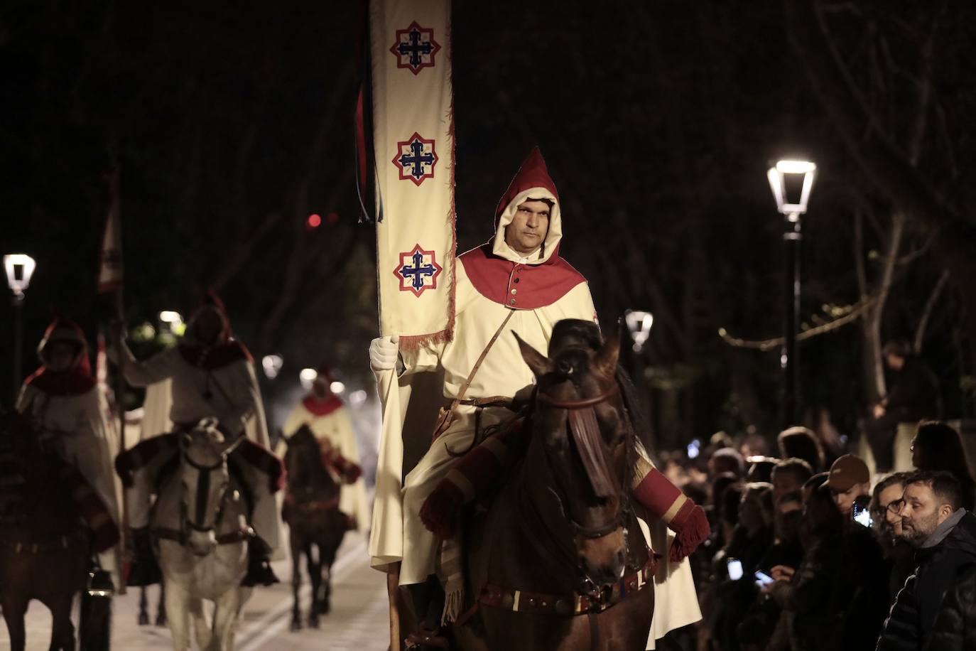 Procesión del Santísimo Cristo de los Trabajos en la Semana Santa de Valladolid 2024