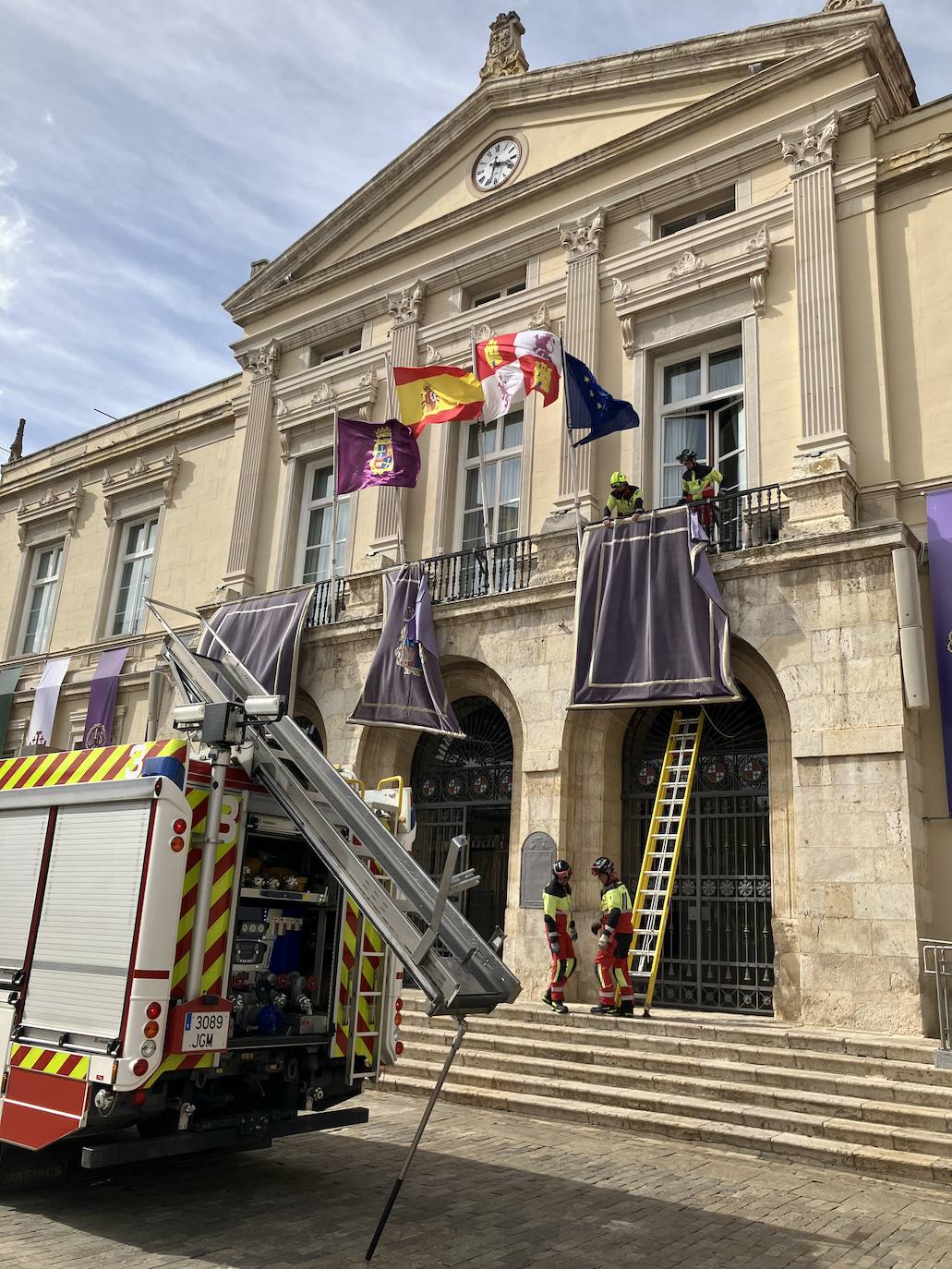 Palencia sufre los efectos del fuerte viento