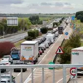 Retenciones en la A62 hoy por la mañana, a la altura de Geria.