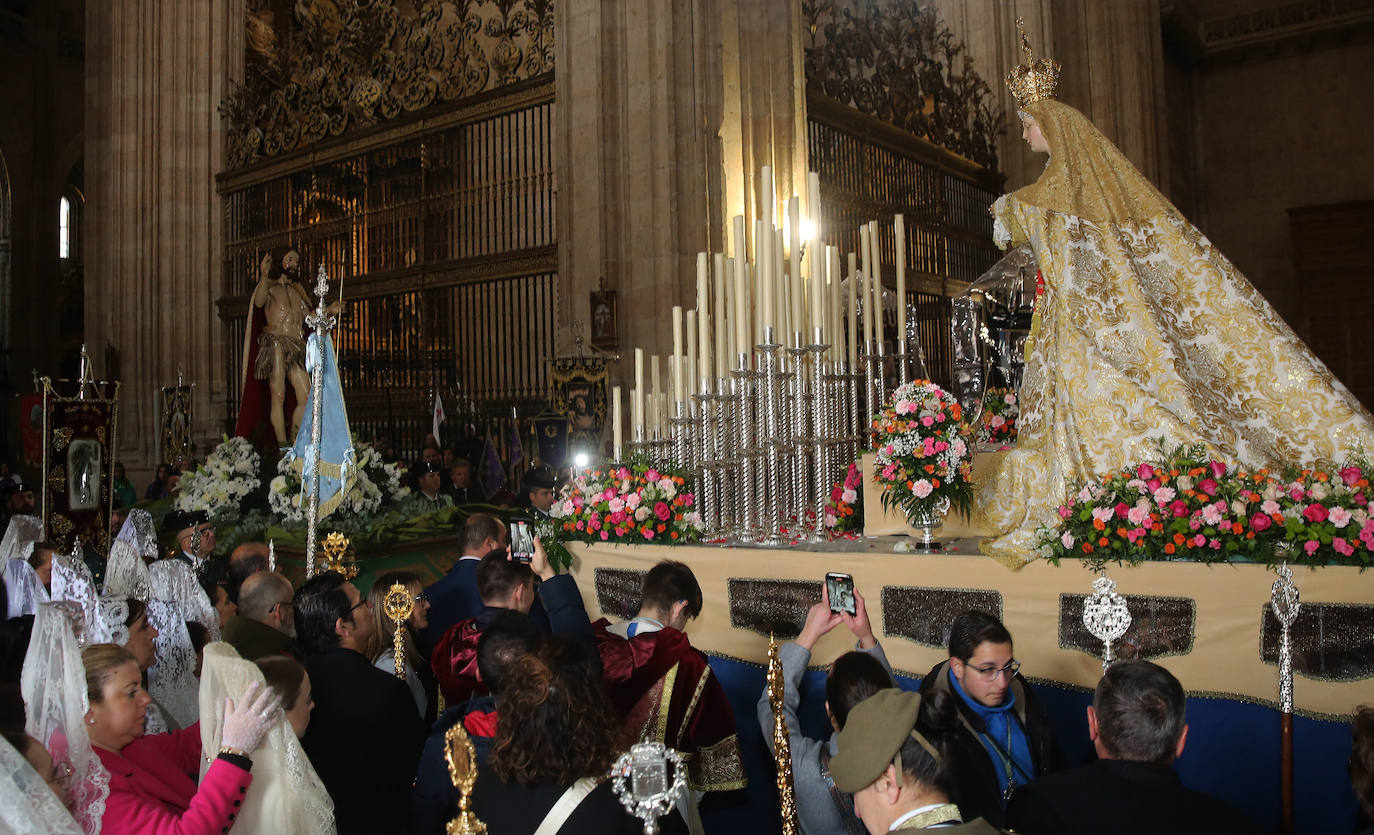 La procesión del Encuentro, en imágenes