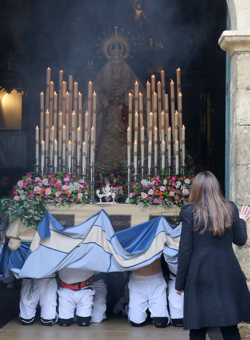 La procesión del Encuentro, en imágenes