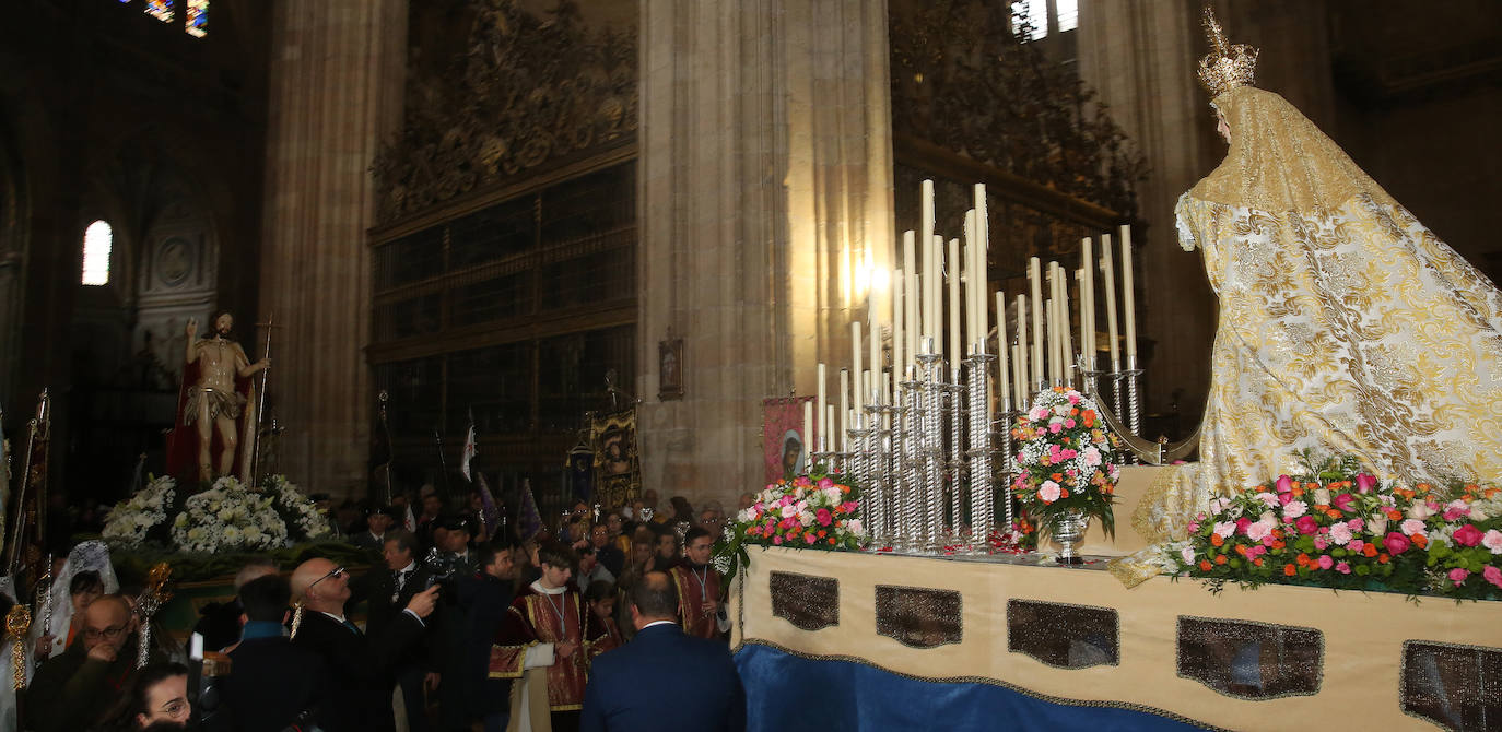 La procesión del Encuentro, en imágenes