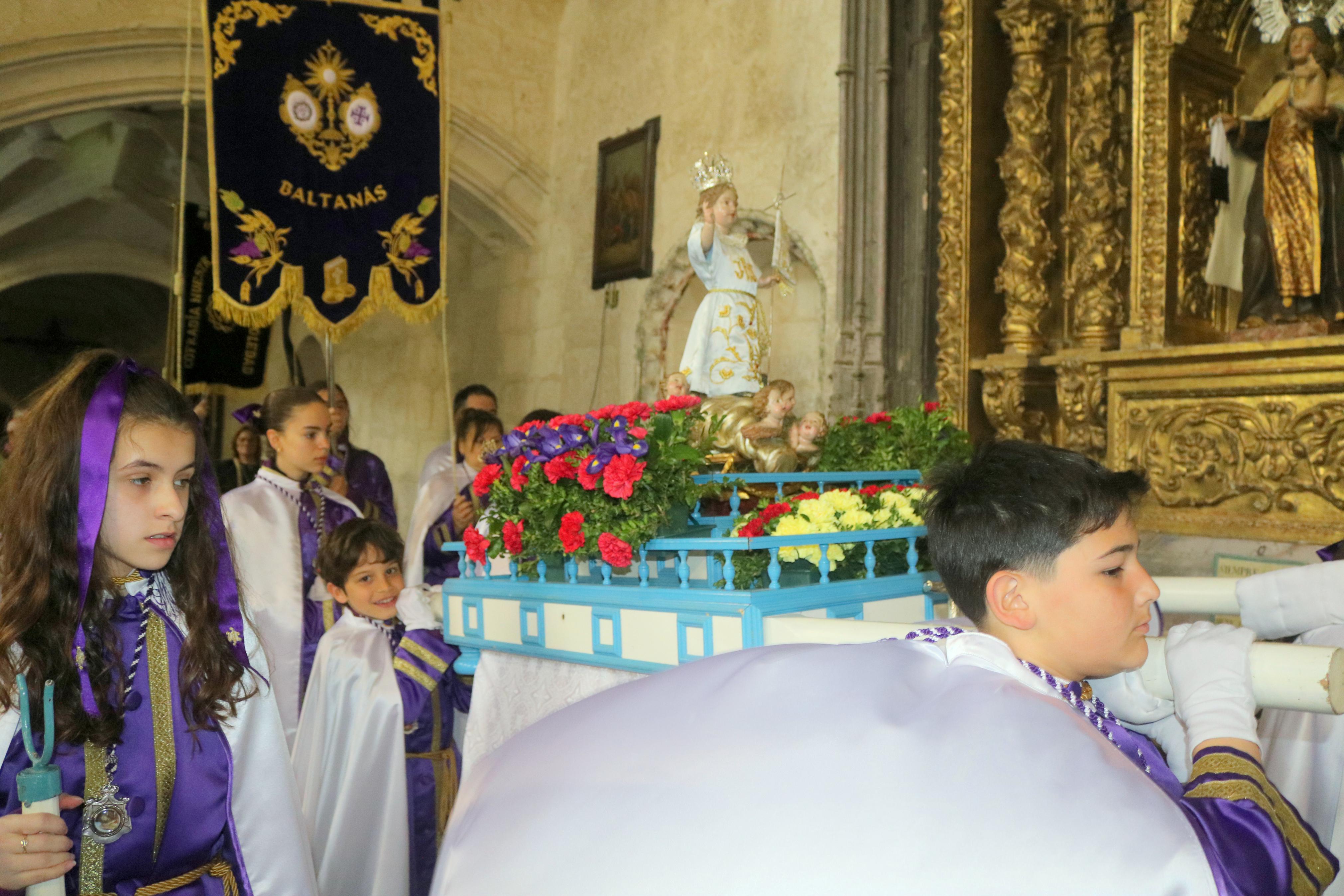 Procesión del Encuentro en Baltanás