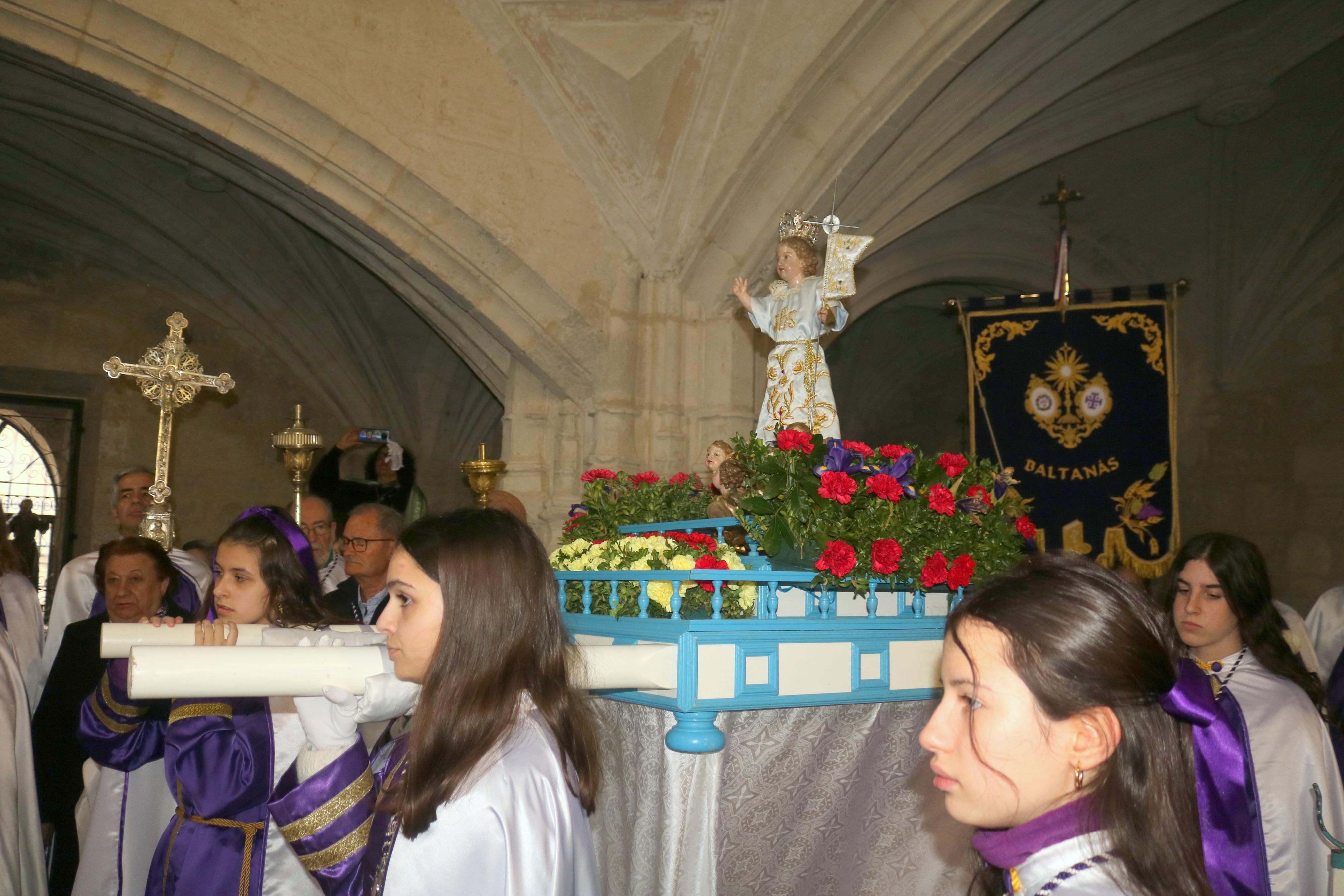 Procesión del Encuentro en Baltanás