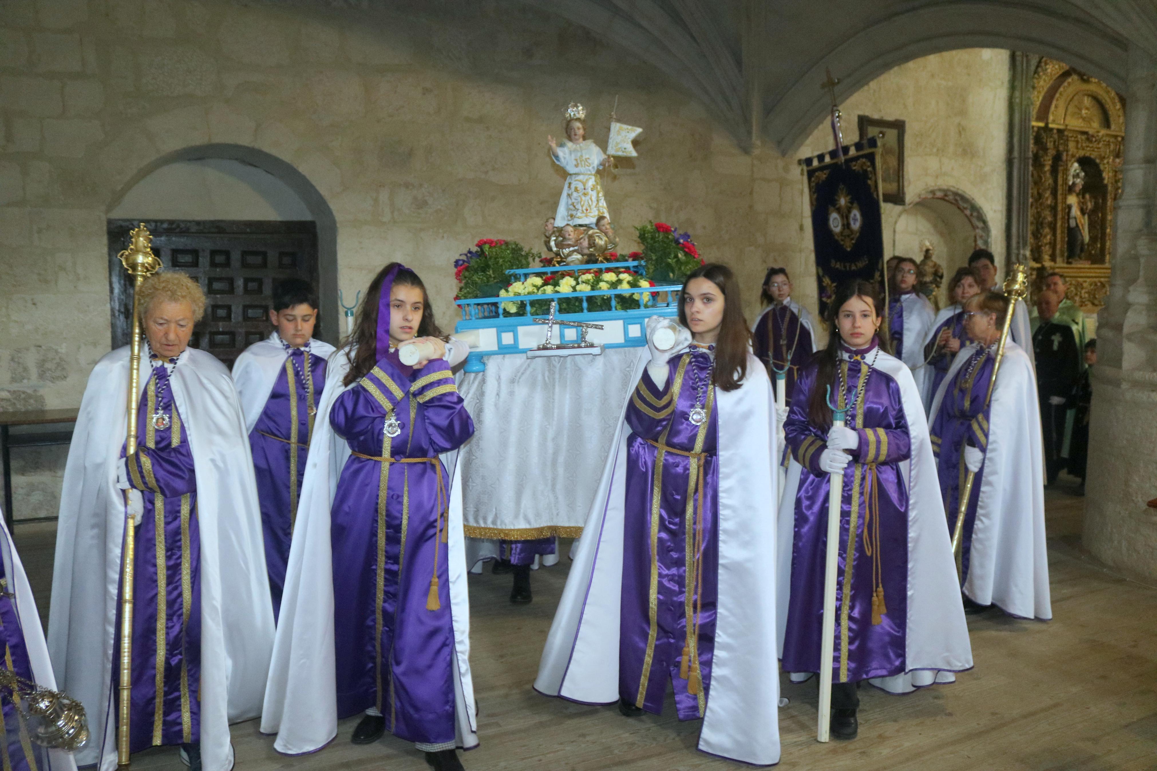 Procesión del Encuentro en Baltanás
