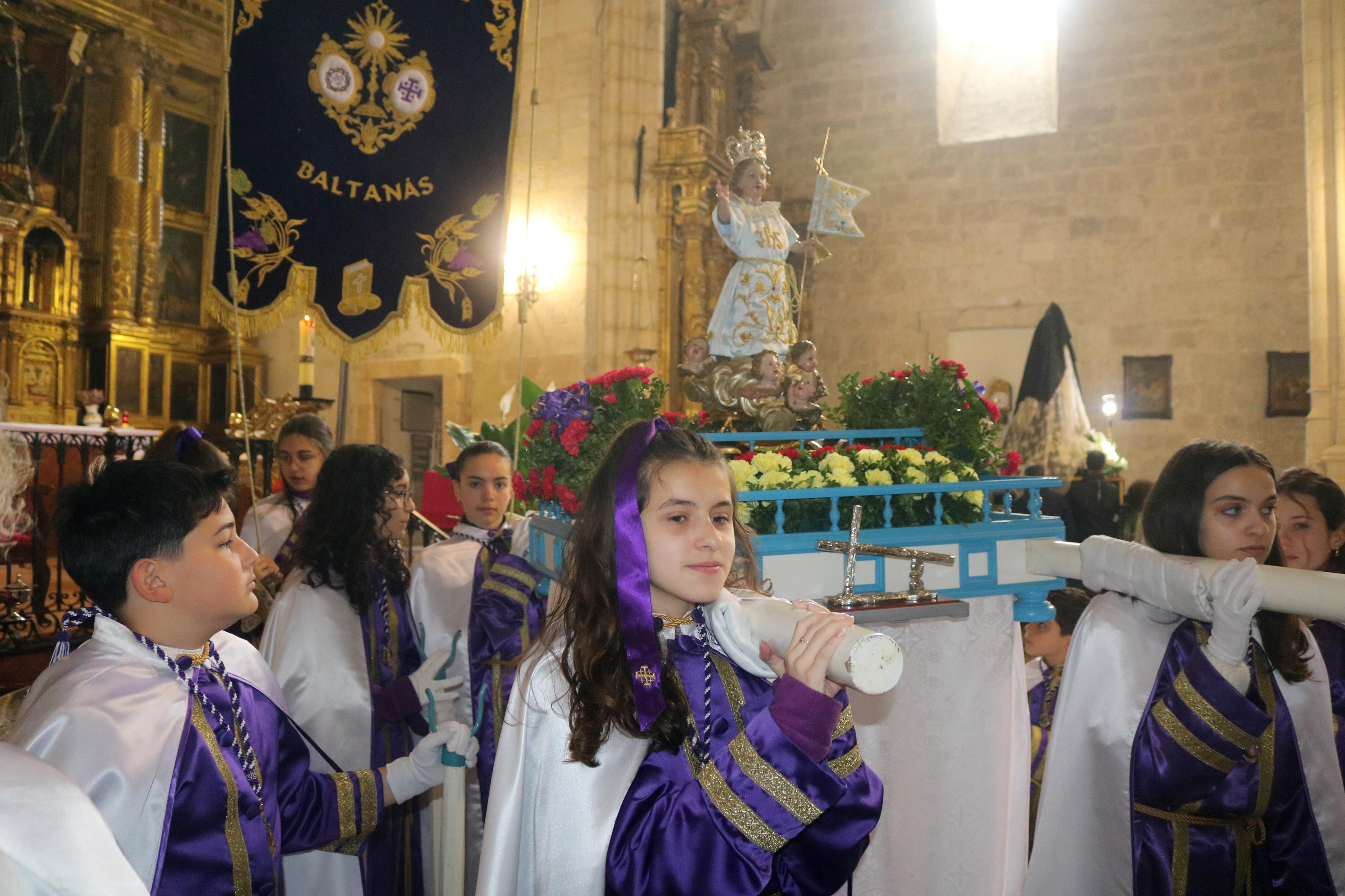 Procesión del Encuentro en Baltanás