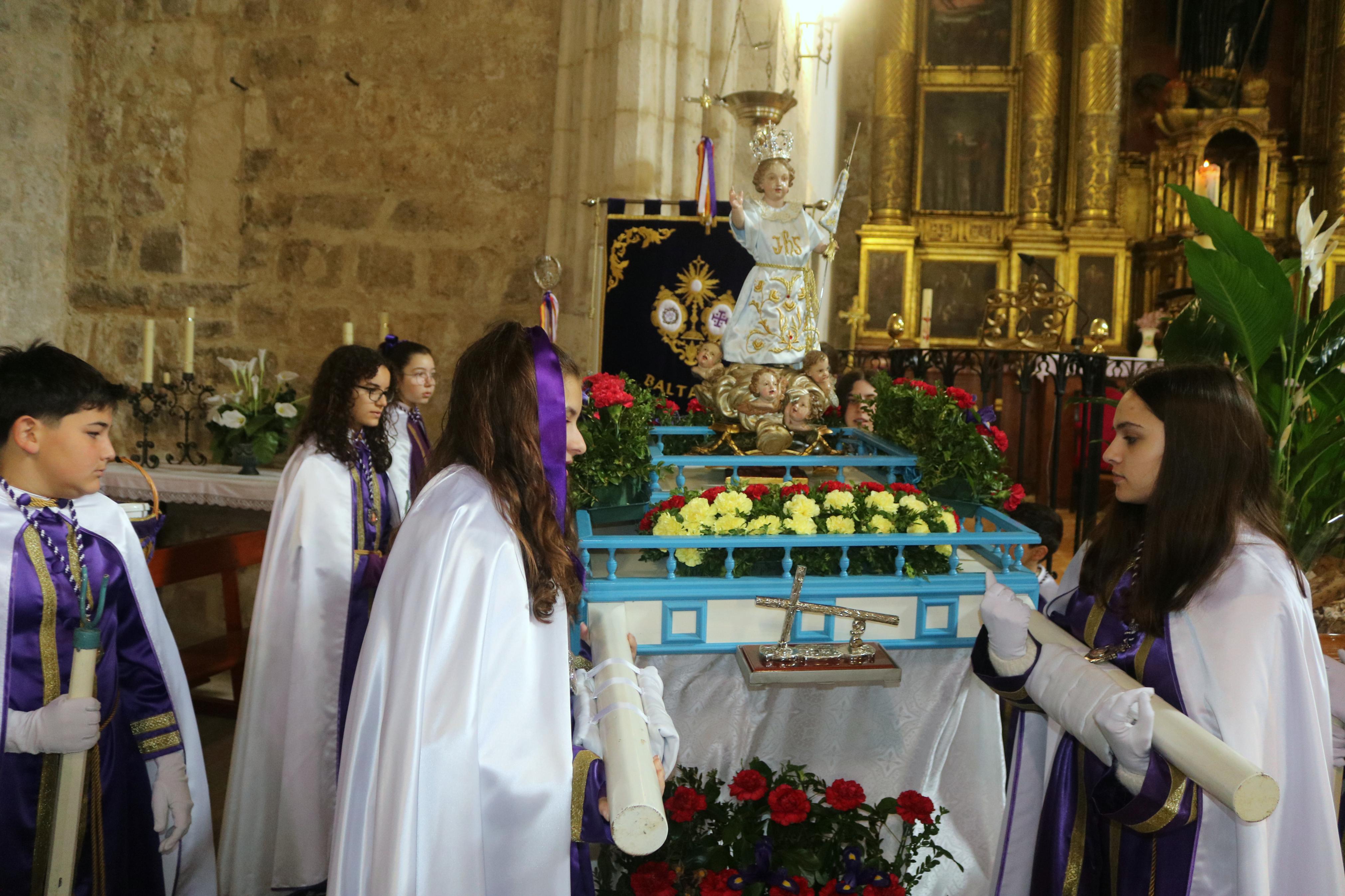 Procesión del Encuentro en Baltanás