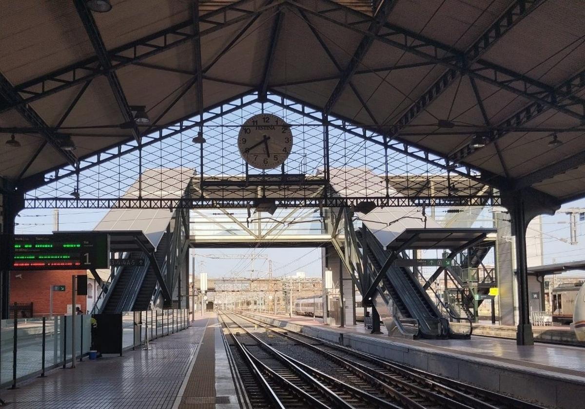 Estación de trenes de Campo Grande, en Valladolid.