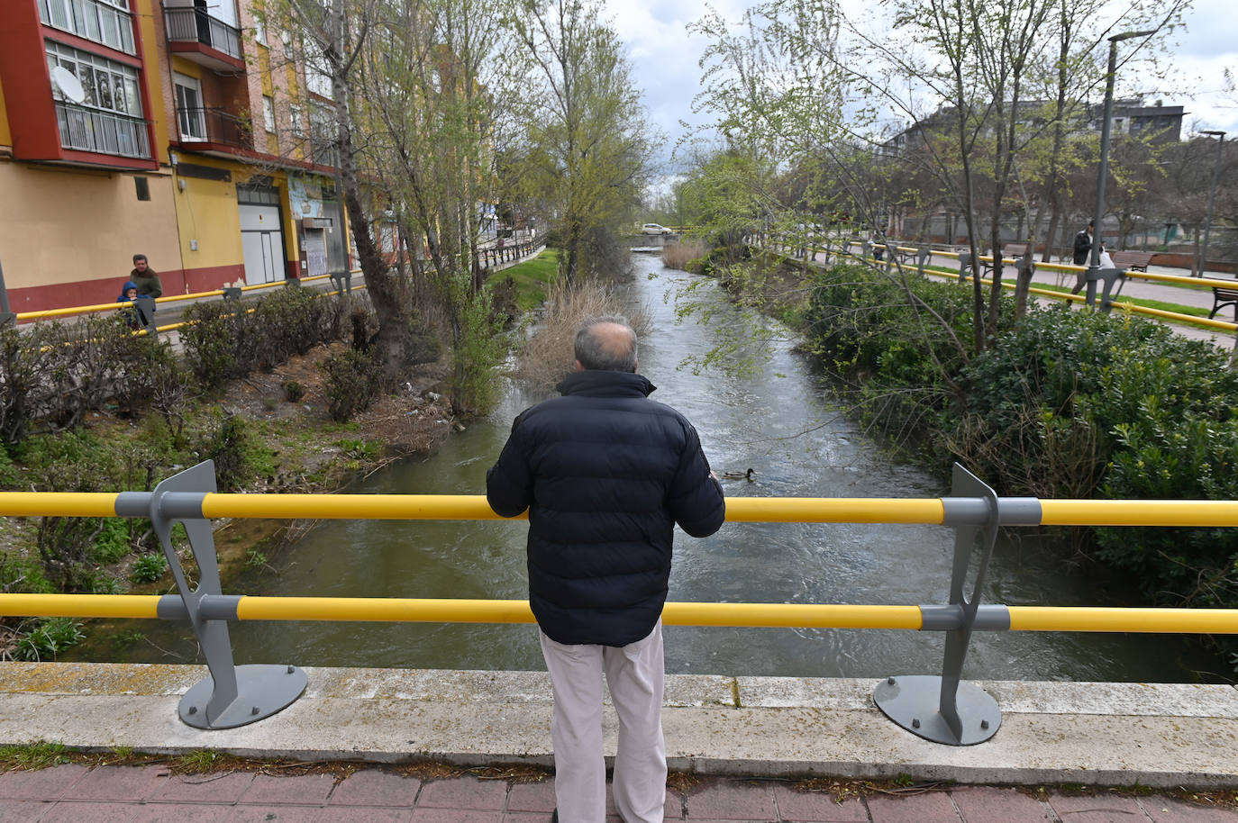 Crecida en los ríos de Valladolid después del temporal Nelson