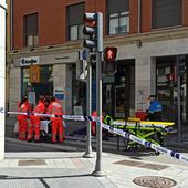 Heridos un motorista y un peatón de avanzada edad en un atropello