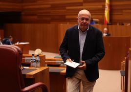 Francisco Igea, en una intervención anterior en las Cortes de Castilla y León.