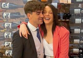 Zayra Gutiérrez con su novio Miki Mejías.
