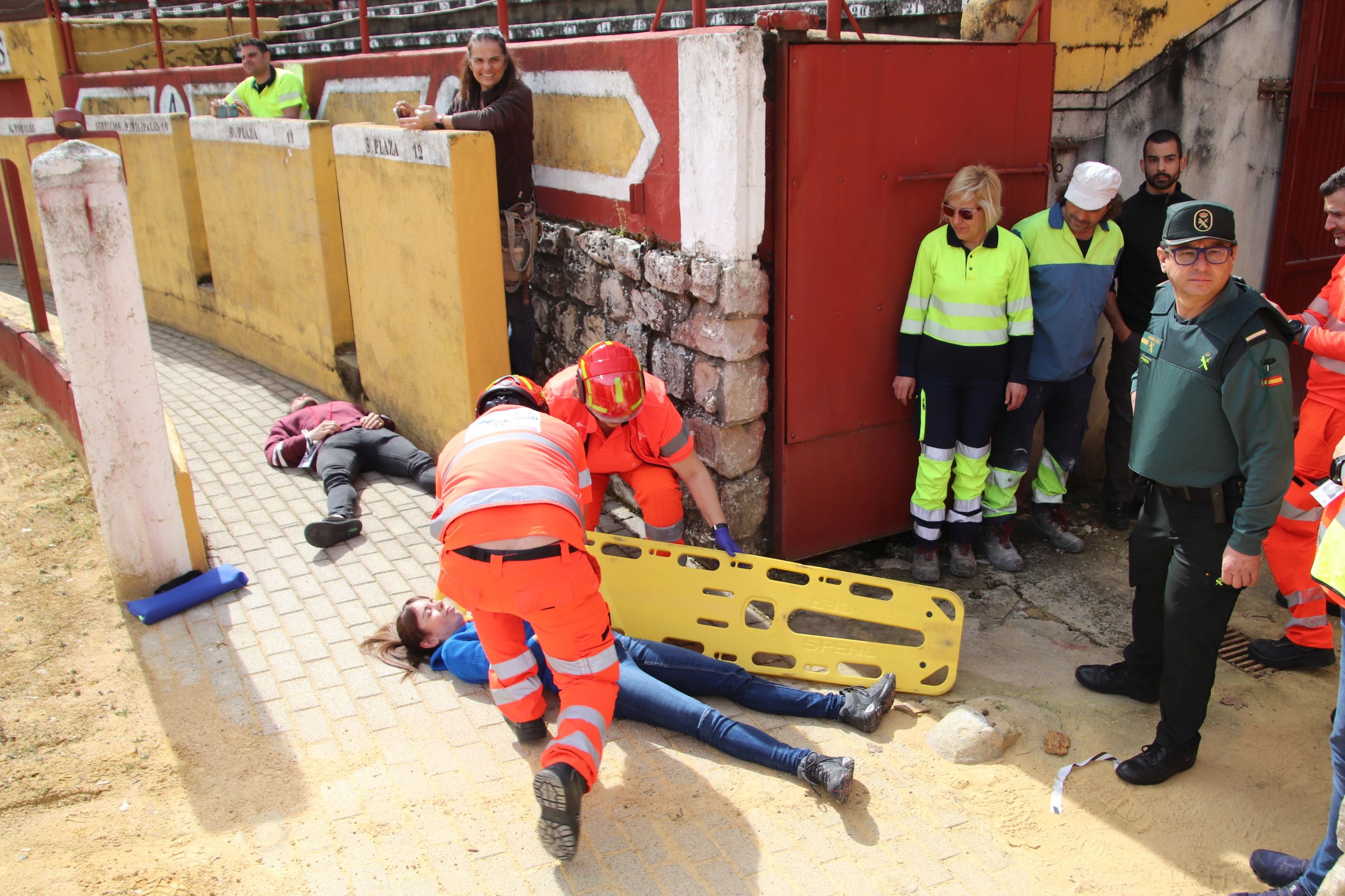 Simulacro de atentado terrorista en Cuéllar