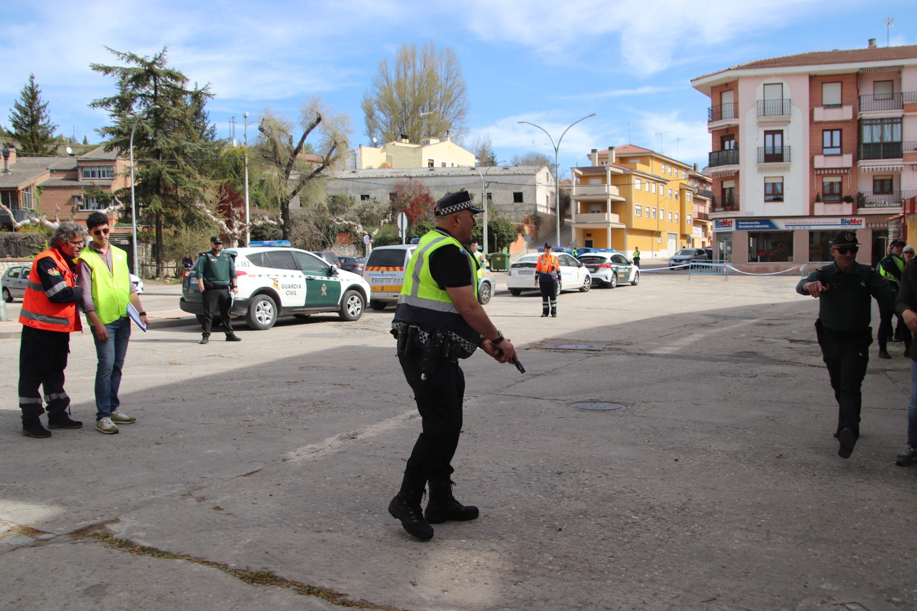 Simulacro de atentado terrorista en Cuéllar