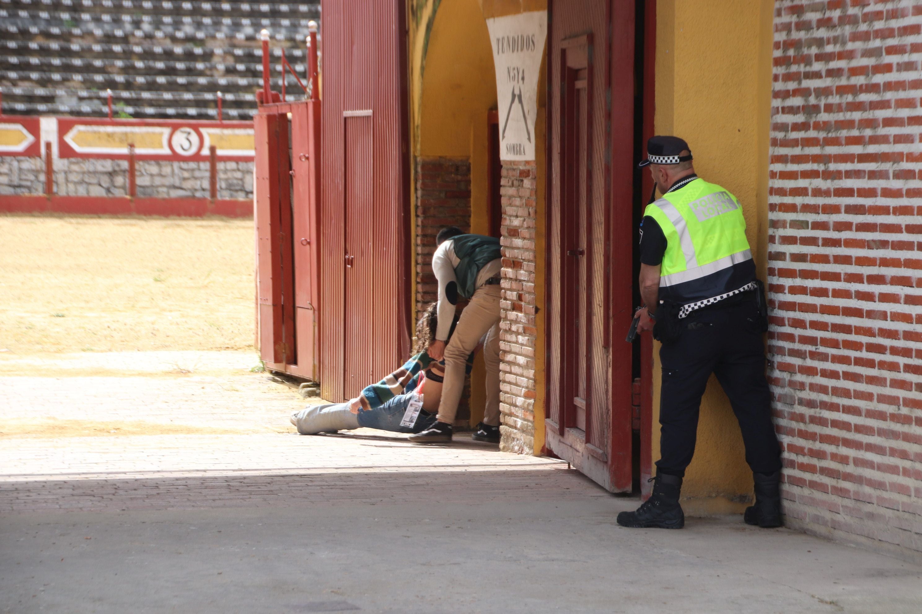 Simulacro de atentado terrorista en Cuéllar