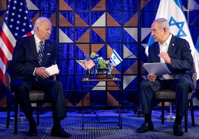 Joe Biden y Benjamin Netanyahu, durante un encuentro el pasado octubre en Tel Aviv.