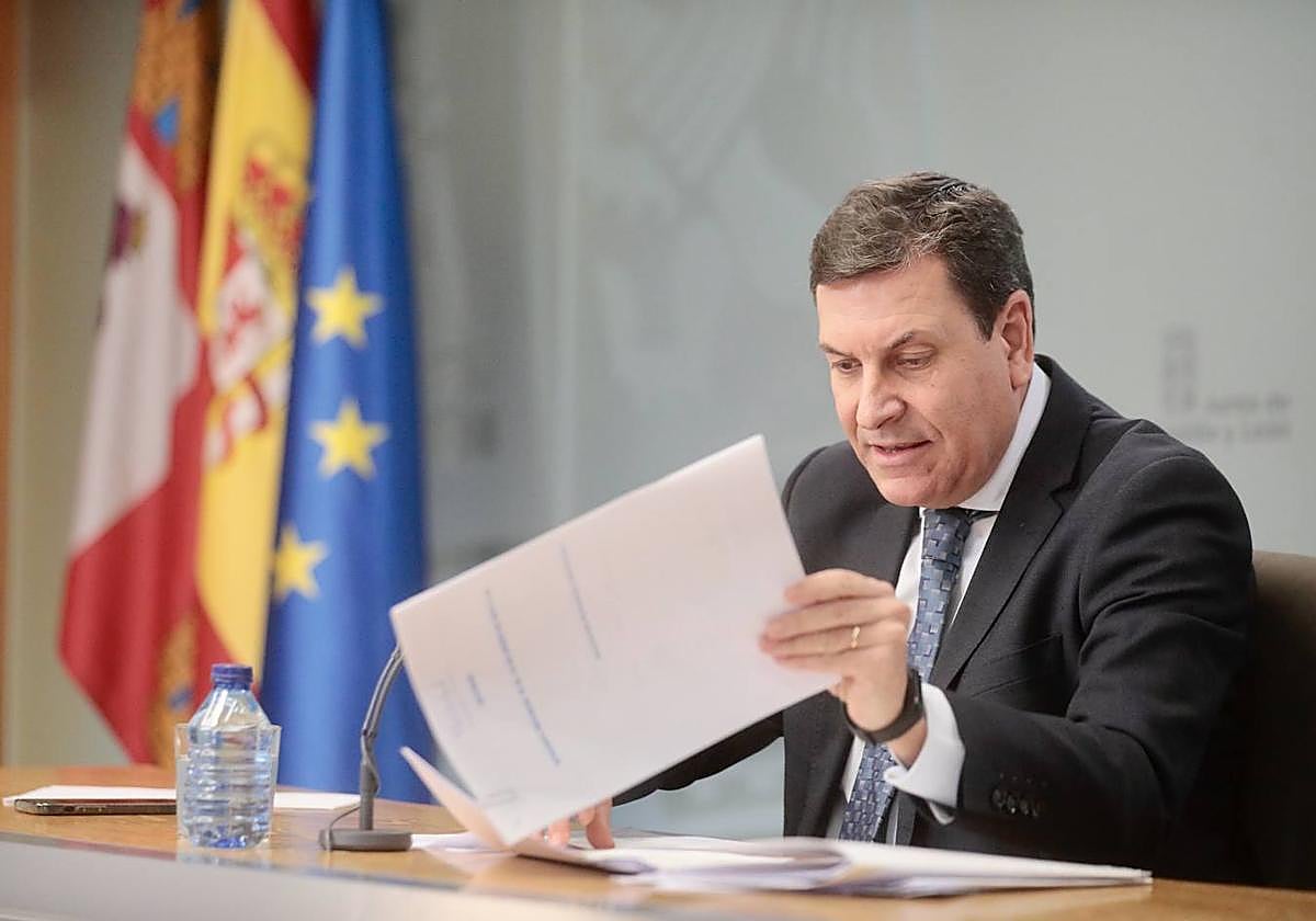 Carlos Fernández Carriedo, Consejero de Economía y Hacienda y portavoz de la Junta de Castilla y León.