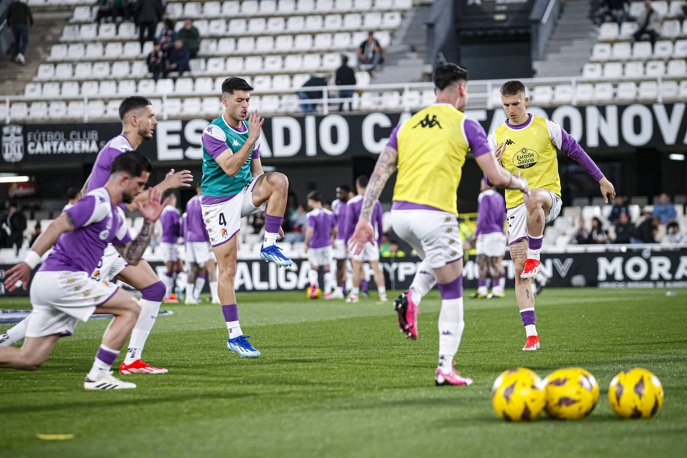 La victoria del Real Valladolid en Cartagena, en imágenes