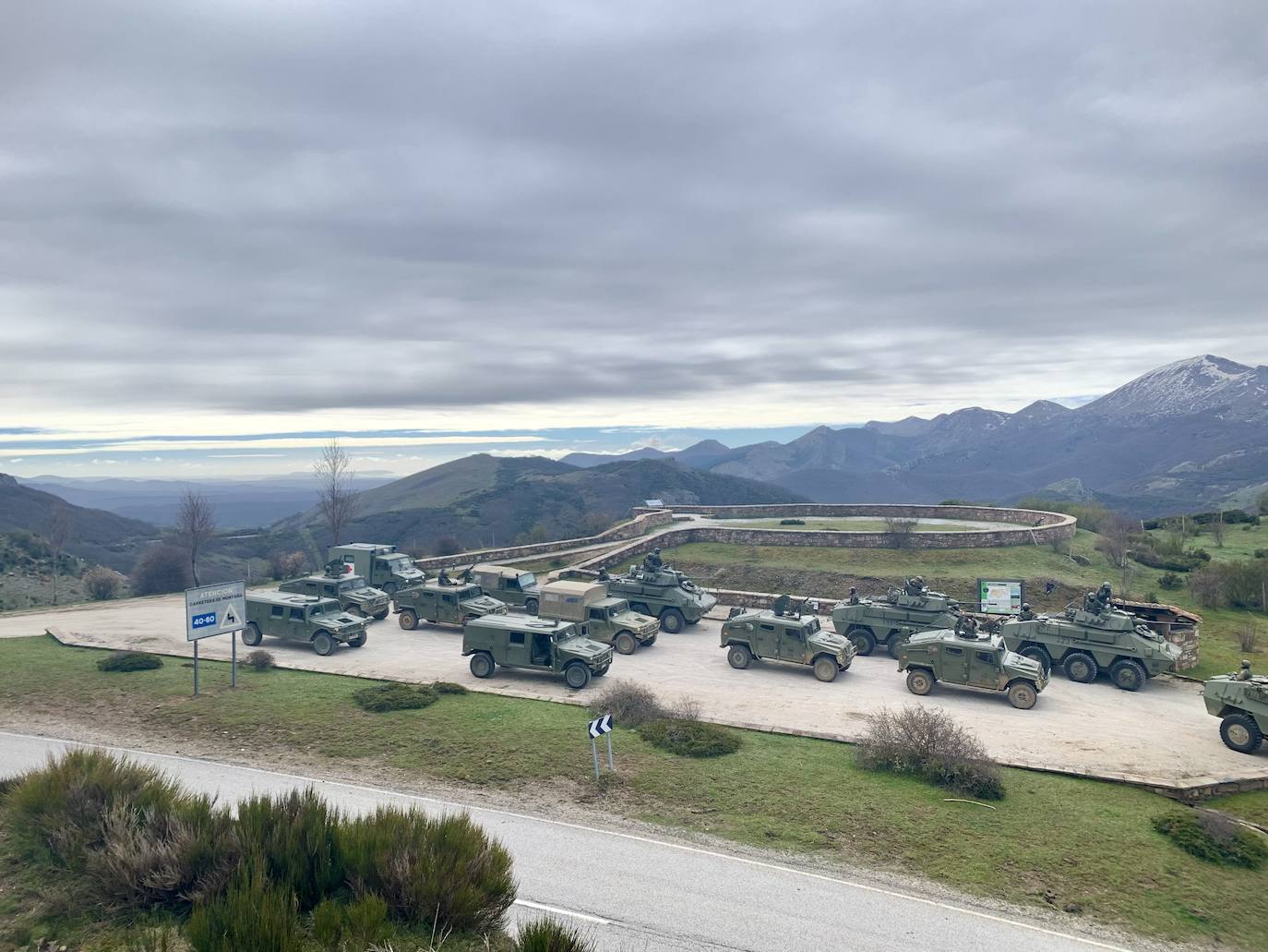 Maniobras militares en la Montaña Palentina