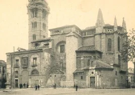 Iglesia de Santa María La Antigua a principios del siglo XX.