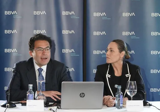 Presentación del informe sobre la situación de Castilla y León del BBVA Research, este martes.