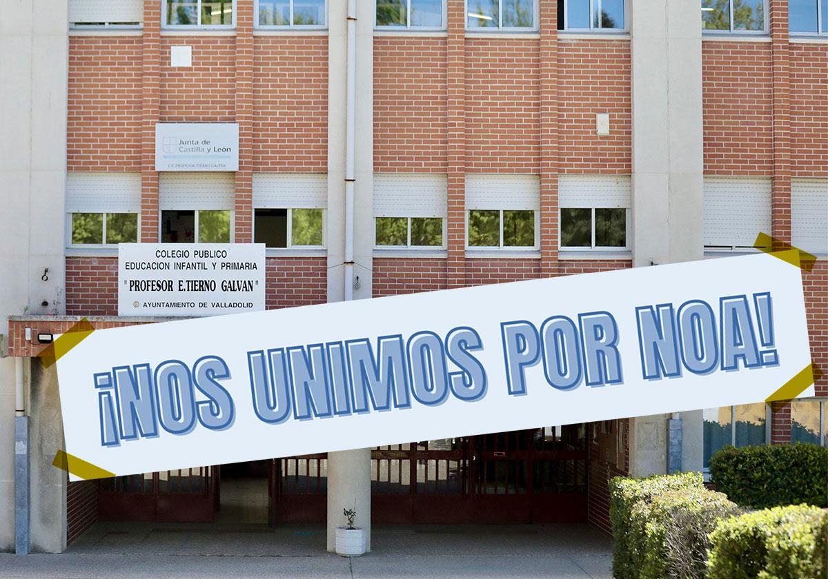 Imagen del colegio Tierno Galván, donde Noa quiere seguir estudiando.