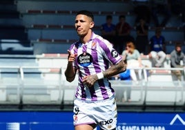 Marcos André celebra el tercero de los goles en Lezama.