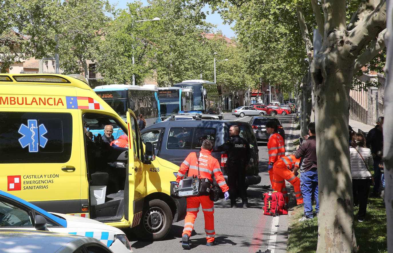 Fotografías del accidente en la avenida Padre Claret