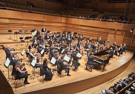 Un momento del concierto extraordinario en el 40 aniversario de los Premios de Castilla y León..