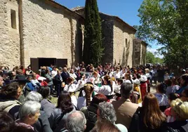 Imagen de la romería celebrada en Mojados.