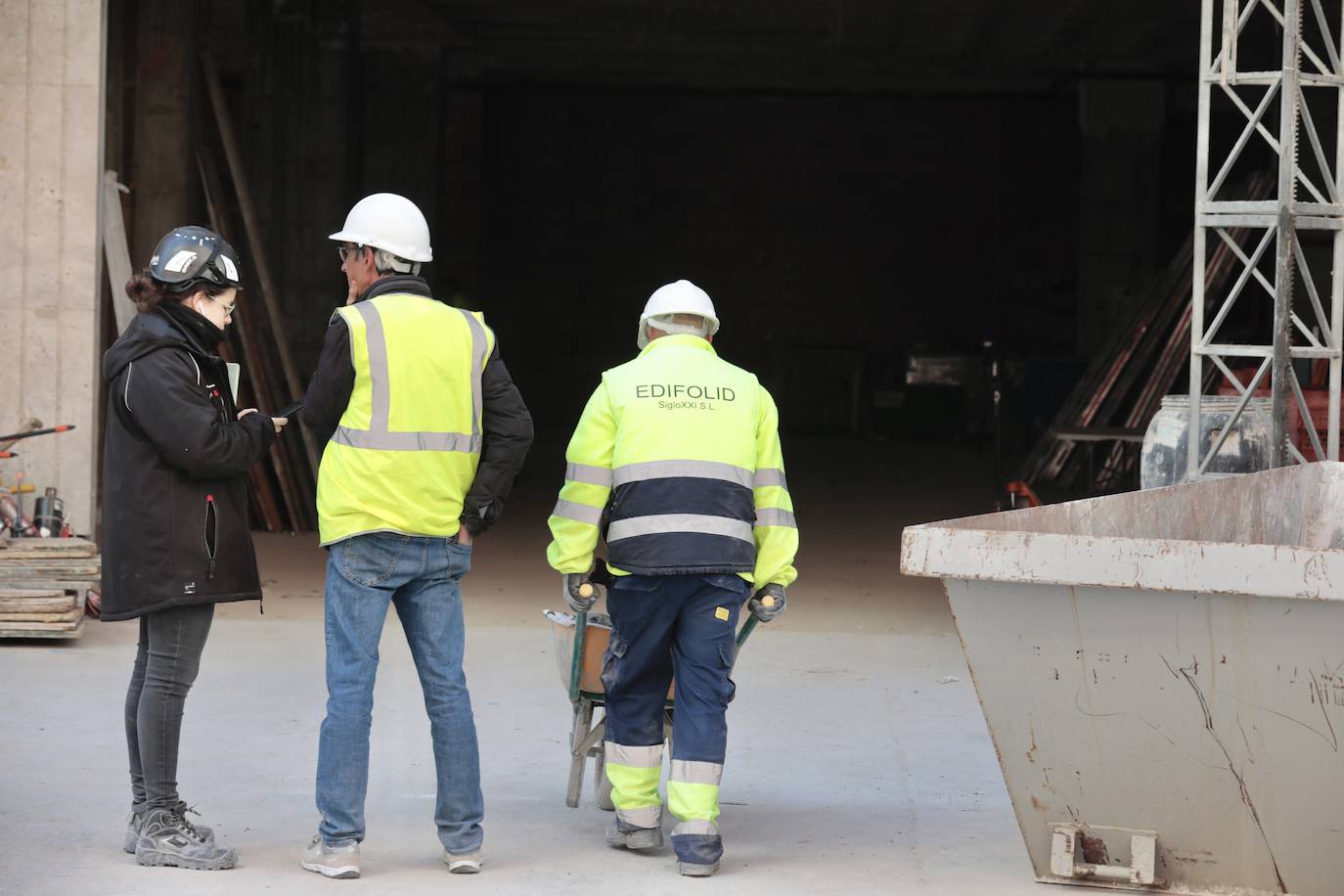 Obras en el antiguo edificio de El Corte Inglés de Valladolid