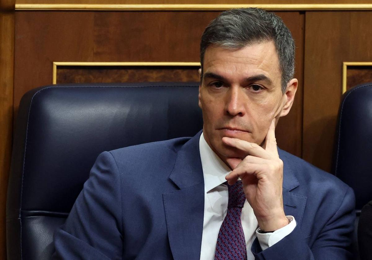 Pedro Sánchez, el miércoles en el Congreso.