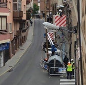 Empiezan los preparativos para la obra de ensanche de la calle Antonio Machado