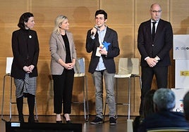 Carolina Rodríguez, Belén Martín, Alejandro Álvarez y Carlos Martín Tobalina.