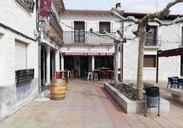 Punto de la Plaza Mayor de Montemayor de Pililla donde se vendió el segundo premio de la Lotería Nacional.