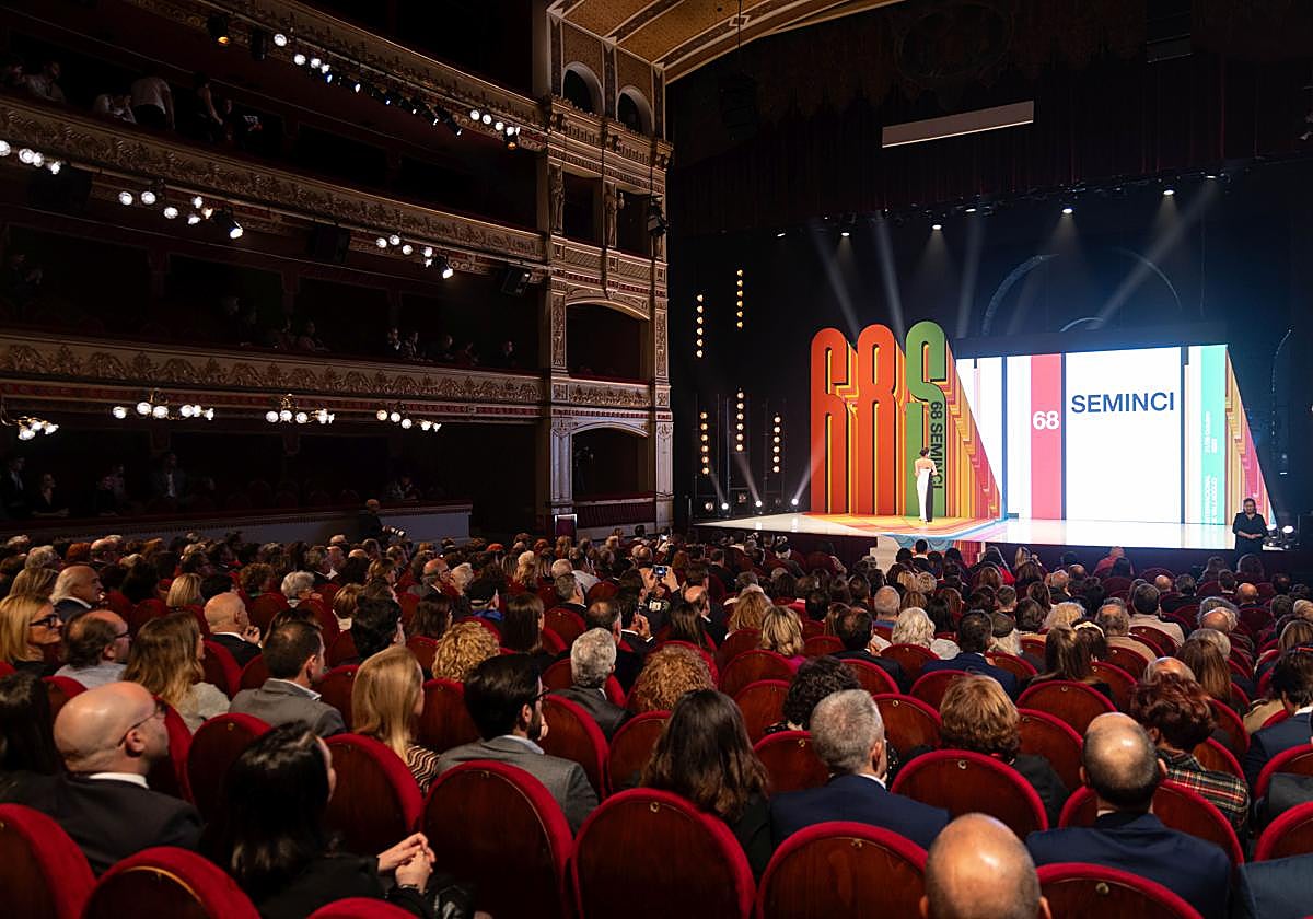 Uno de los actos de la Seminci en el Teatro Calderón en la pasada edición.