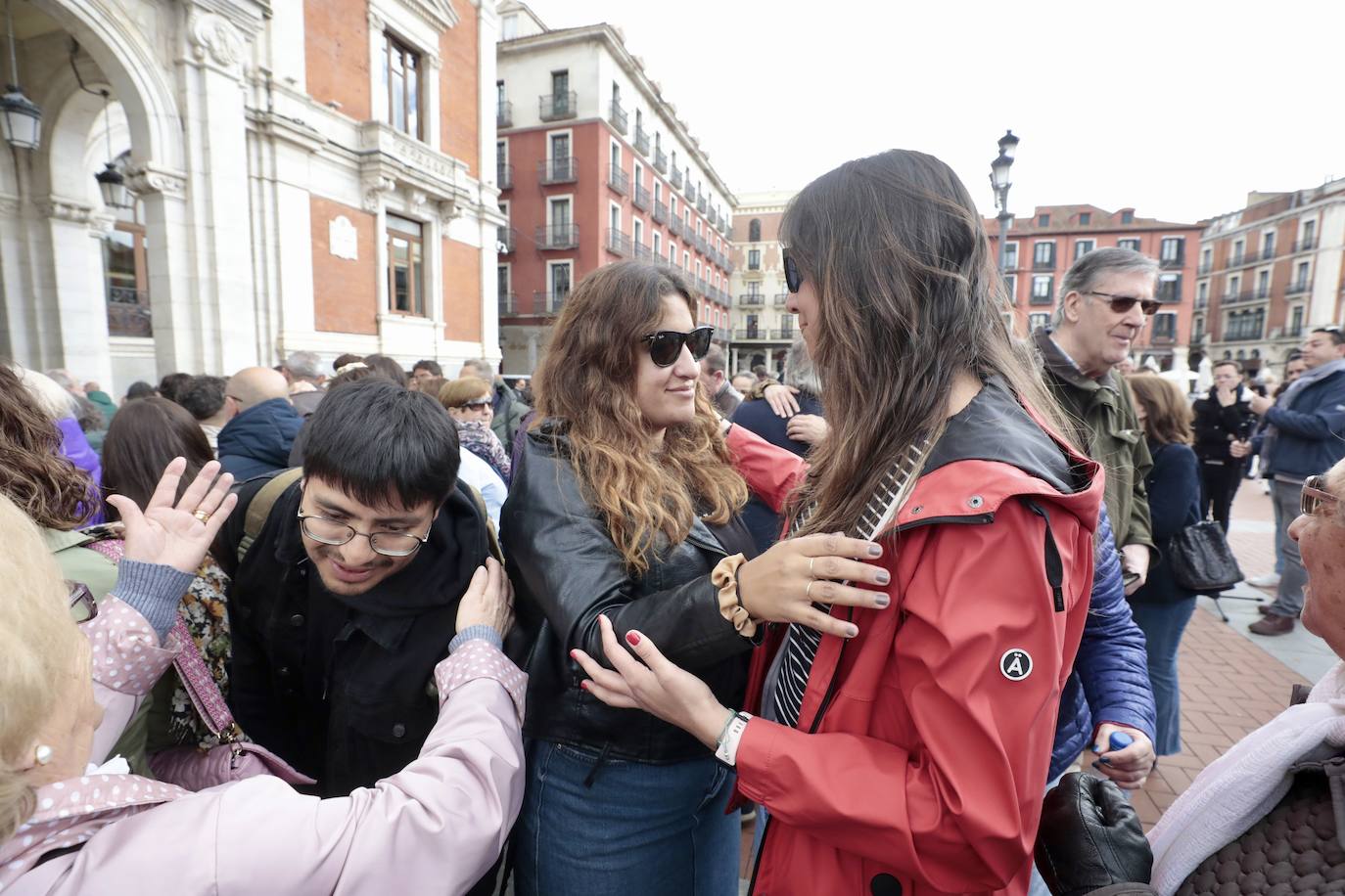 El homenaje a Sergio Delgado en la Plaza Mayor, en imágenes