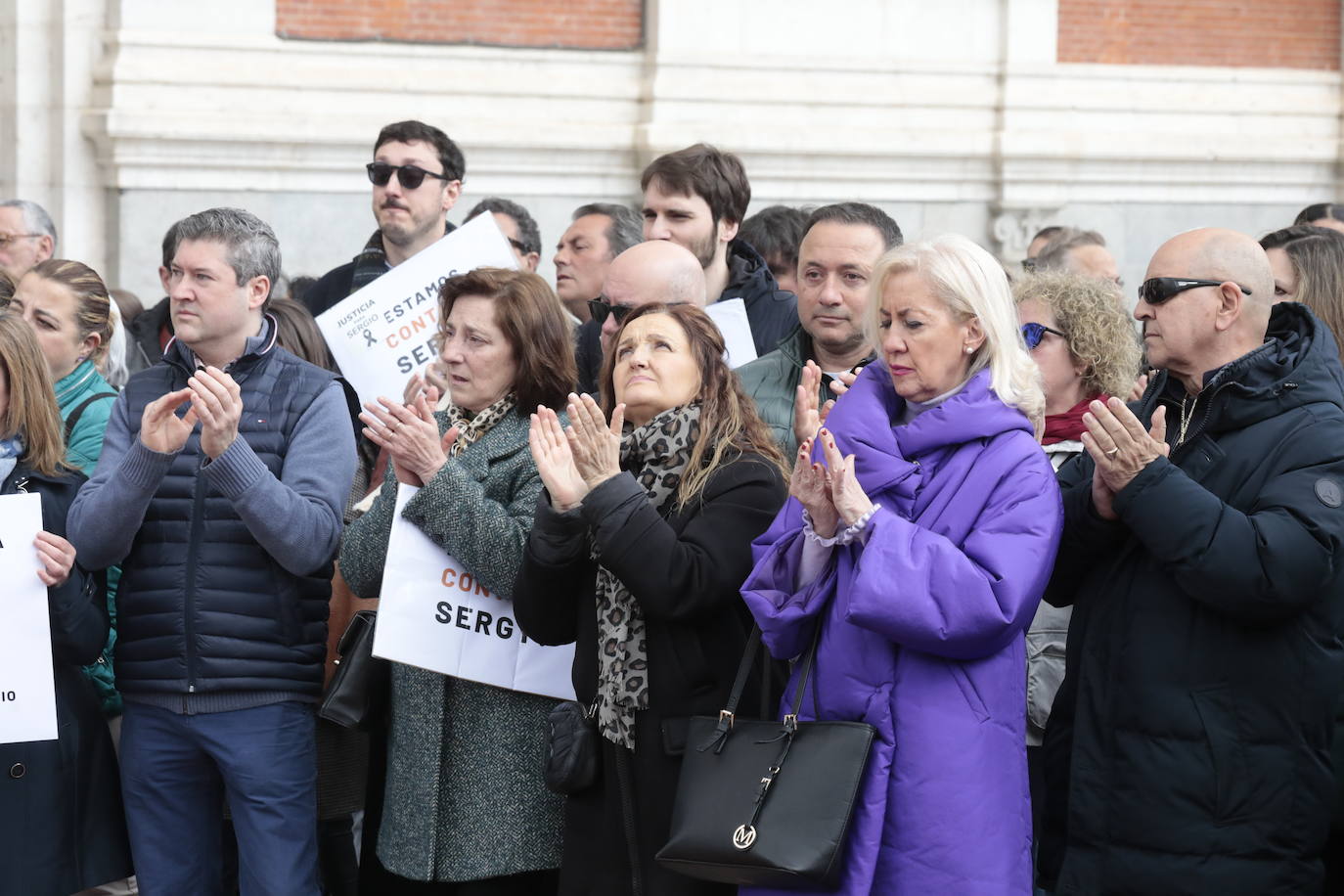 El homenaje a Sergio Delgado en la Plaza Mayor, en imágenes