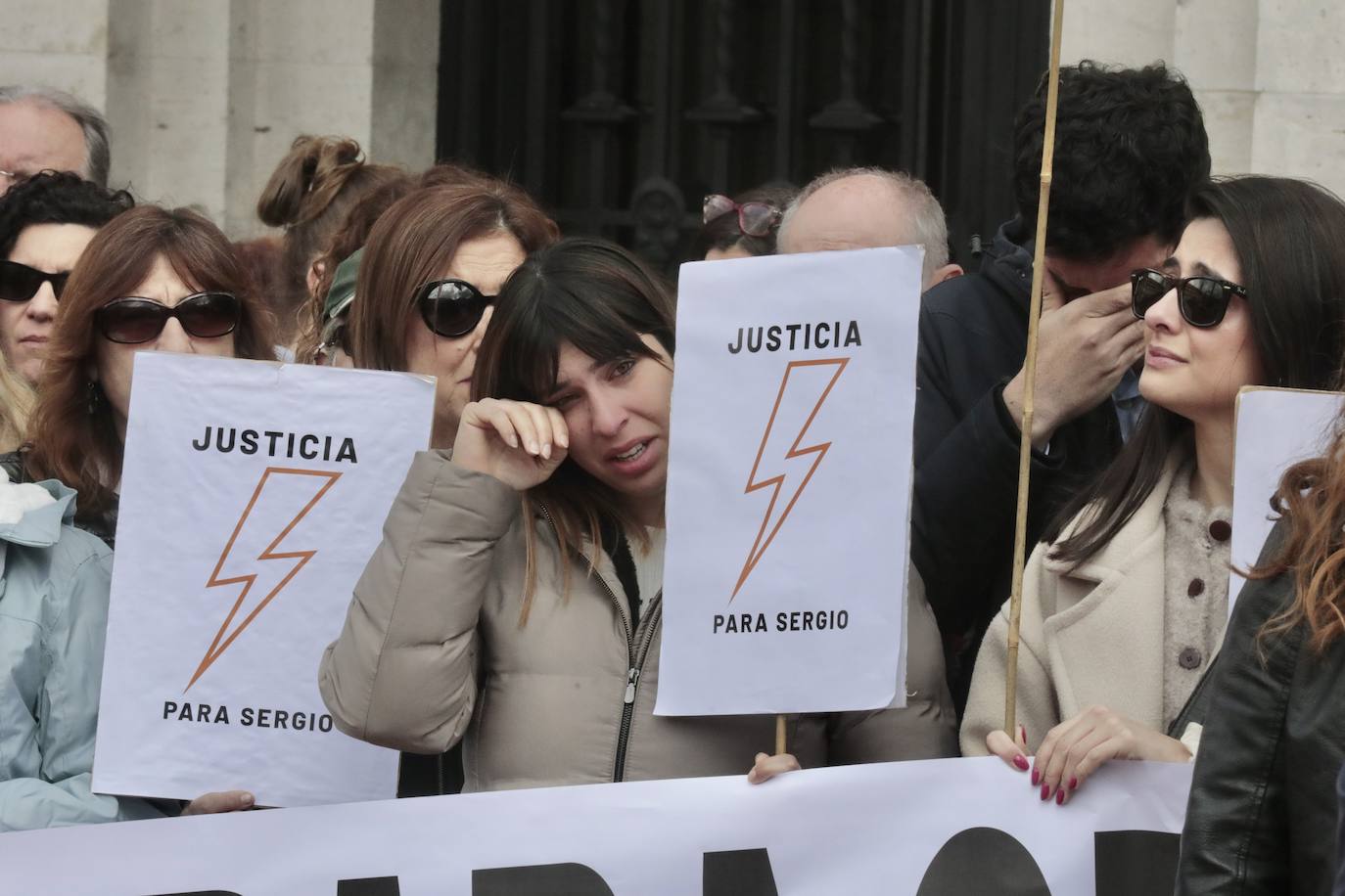 El homenaje a Sergio Delgado en la Plaza Mayor, en imágenes