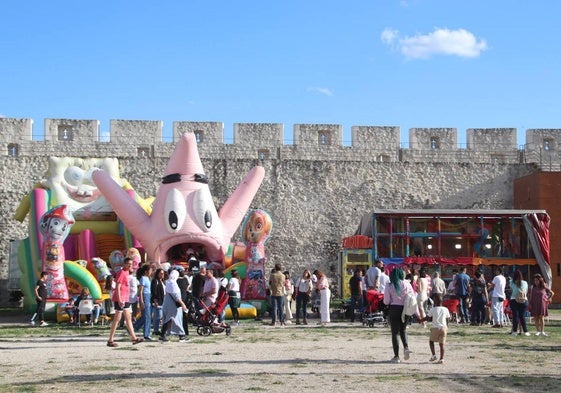 Actividad infantil en la pasada edición de la Feria de Cuéllar.