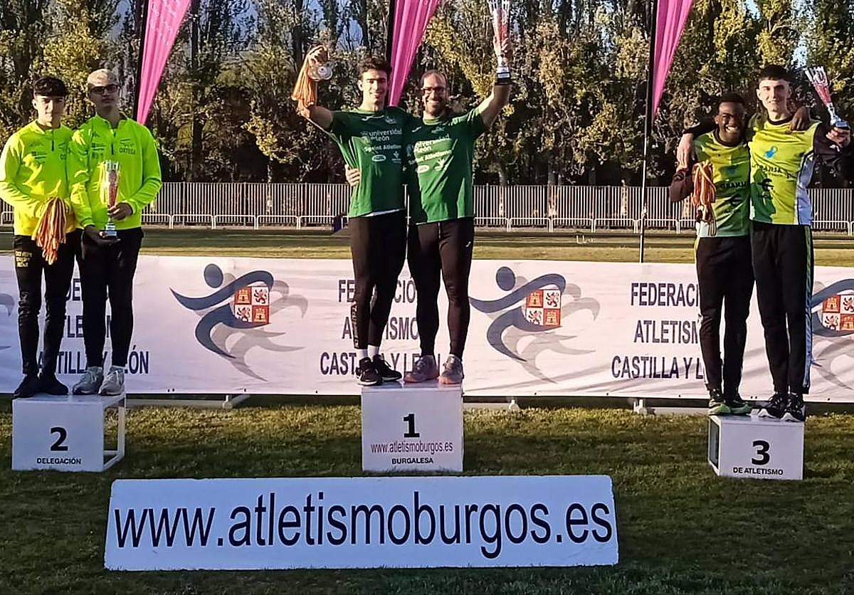 Podio masculino en el Autonómico celebrado en Burgos.