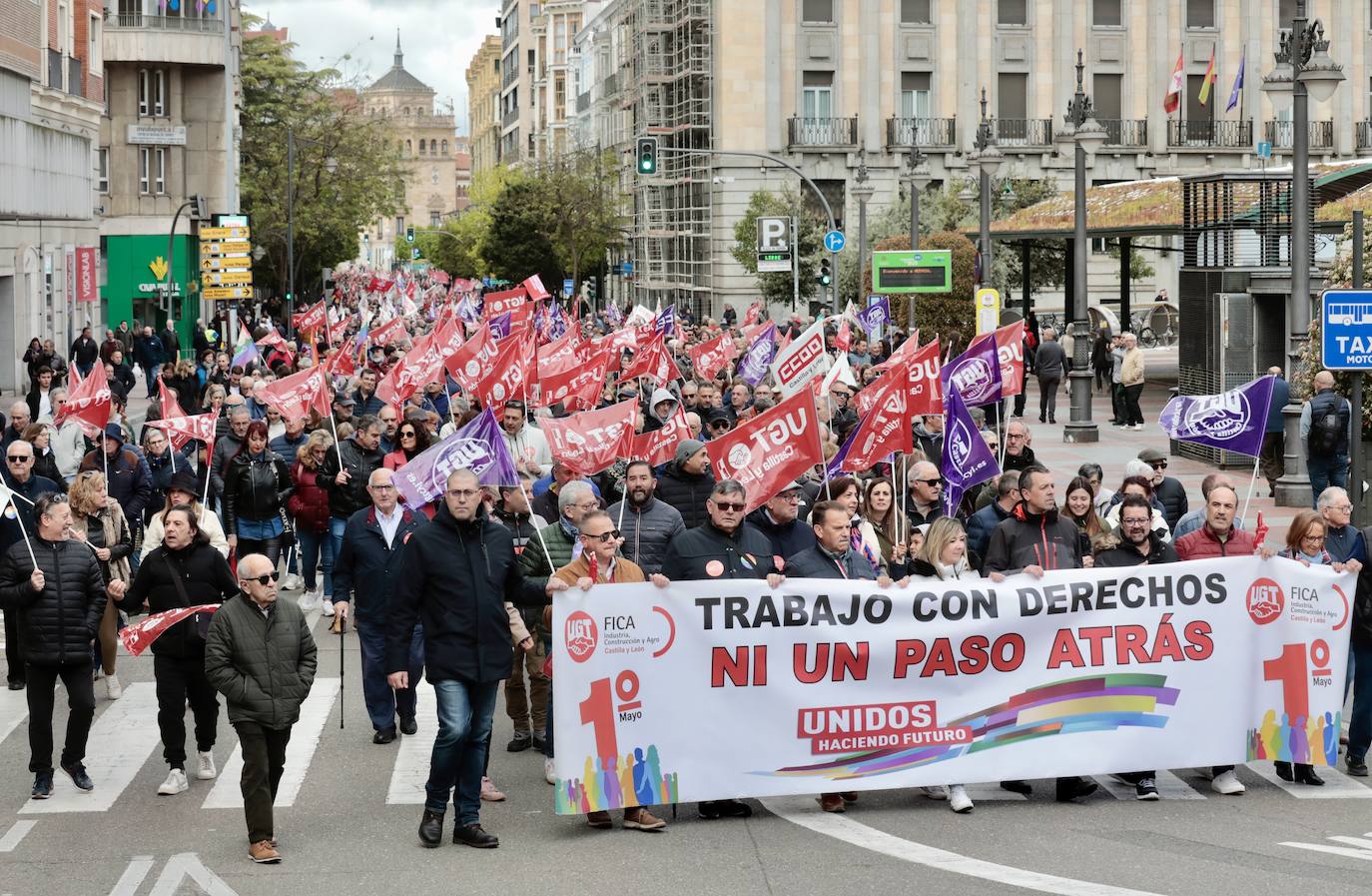 La celebración del Primero de Mayo en Valladolid, en imágenes