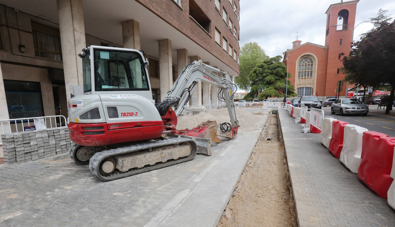 Así avanzan las obras de la red de calor en Palencia