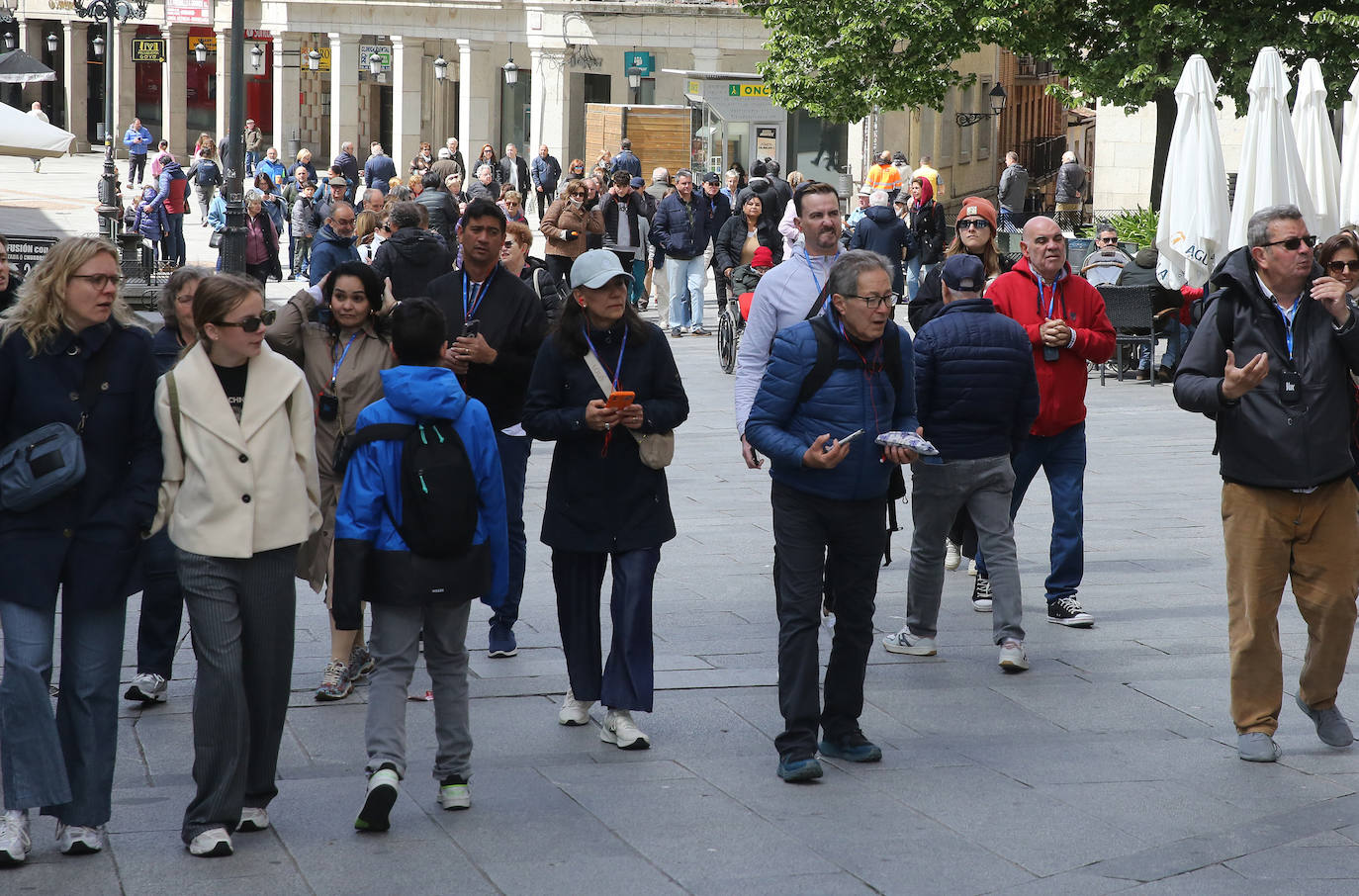 El mal tiempo frena la llegada de turistas a Segovia