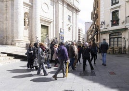 Visita turística por la catedral.