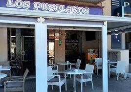 Terraza del bar Los Pucelanos, en Palma de Mallorca.