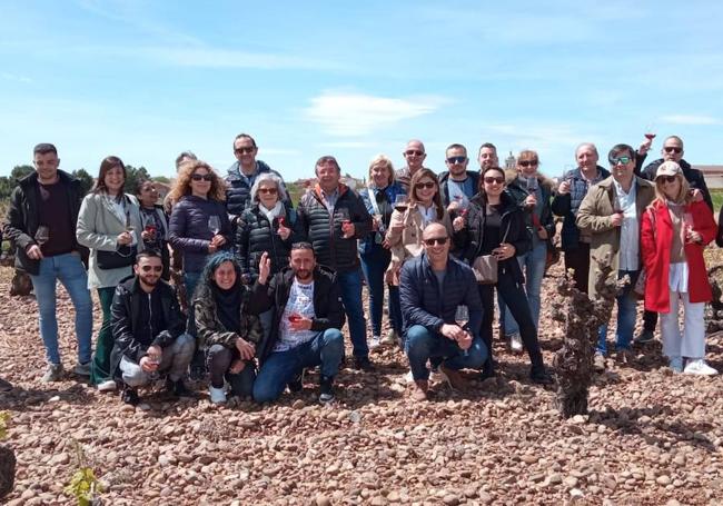 Grupo de participantes en la cata del sábado